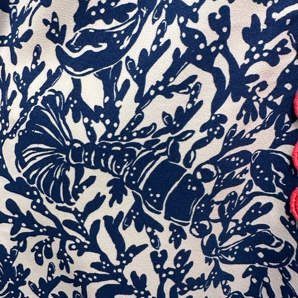Lilly Pulitzer Lobster Print Dress with Shorts, Size 0. Like-new - Picture 3 of 7